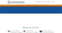 Desktop Screenshot of leadcropscience.com