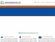 Tablet Screenshot of leadcropscience.com